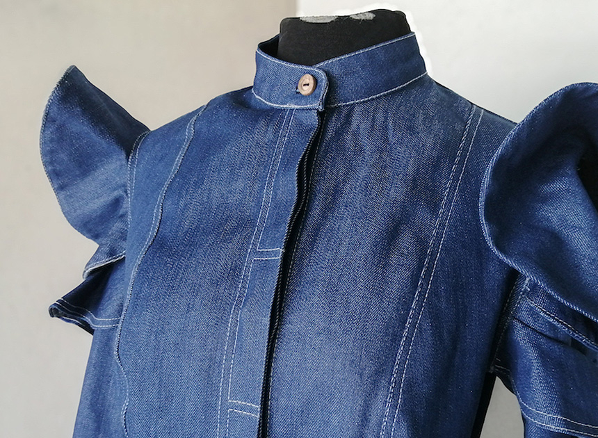 Upcycled denim creation
